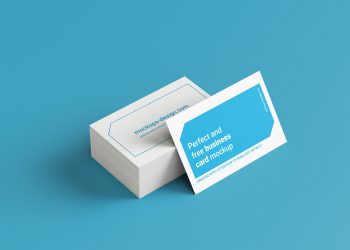 Business Cards Stack Mockup