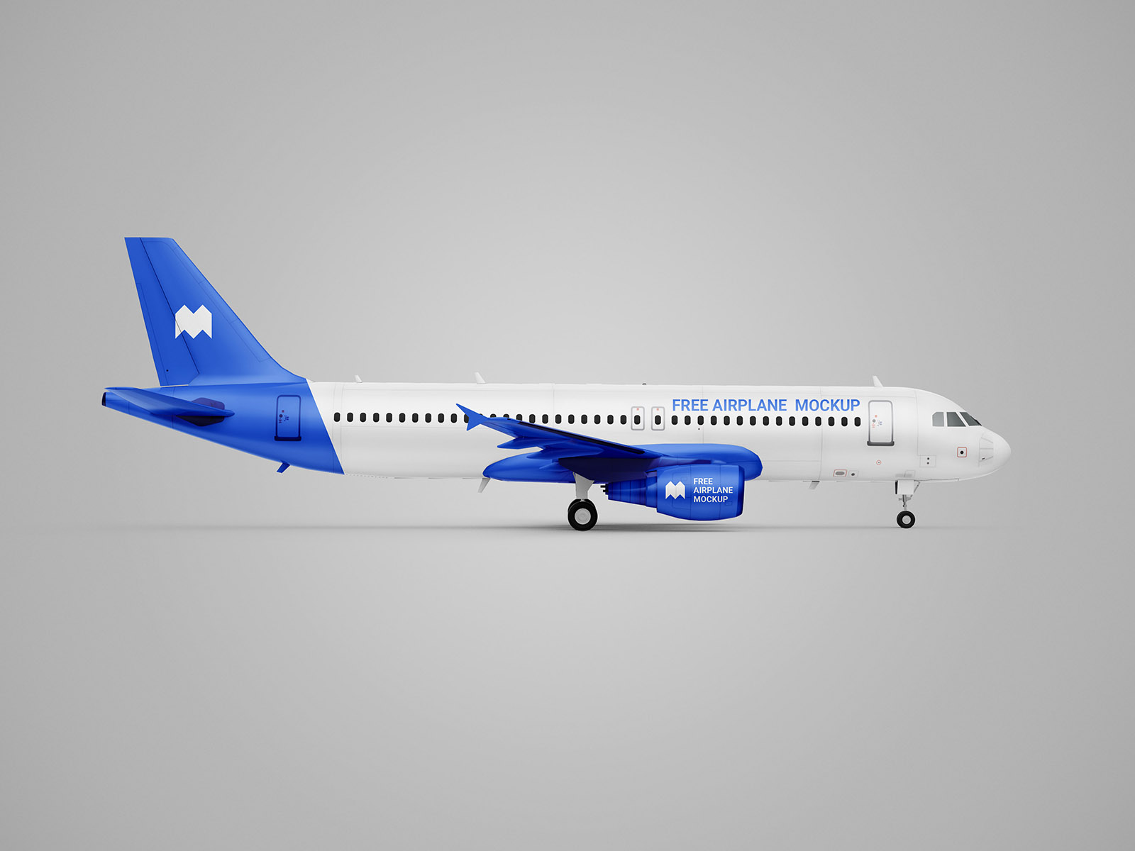 Free Airplane Mockup