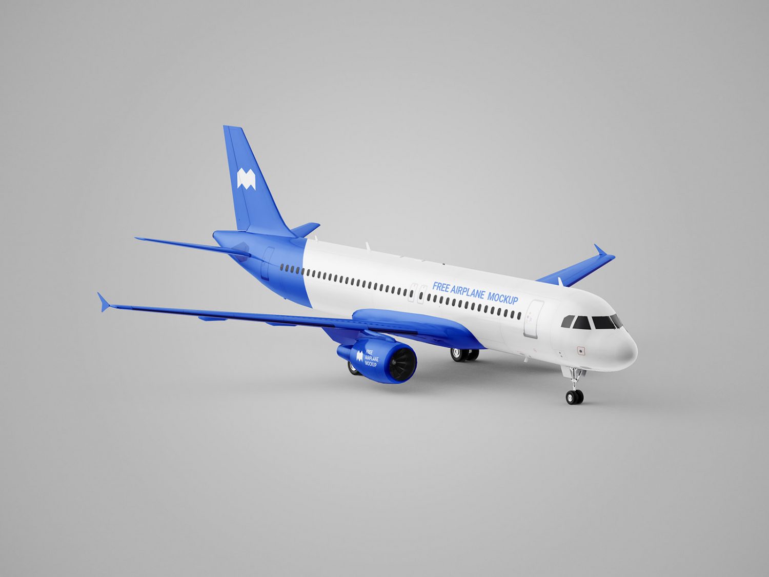 Free Airplane Mockup