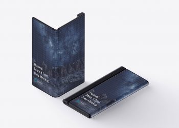 Free Huawei Mate X Phone Mockup