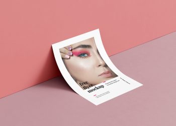 Free Standing A6 Flyer Mockup