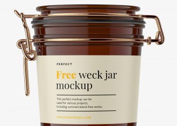 Free Weck Jar Mockup