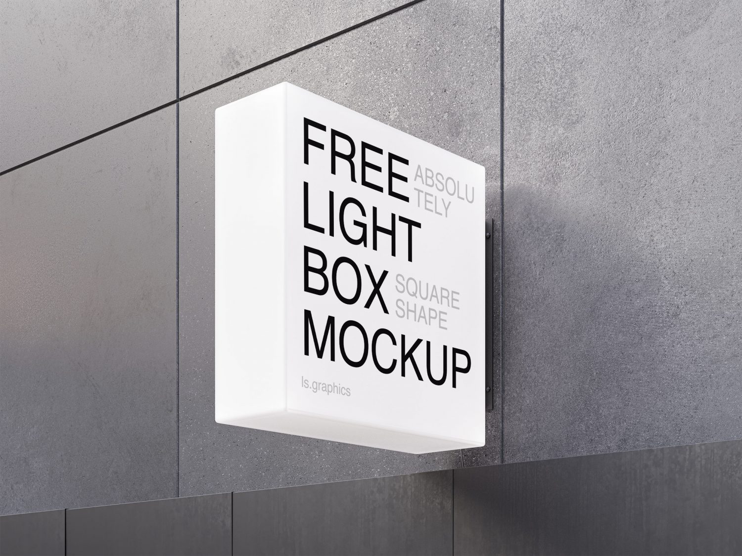 Lightbox Sign Mockup