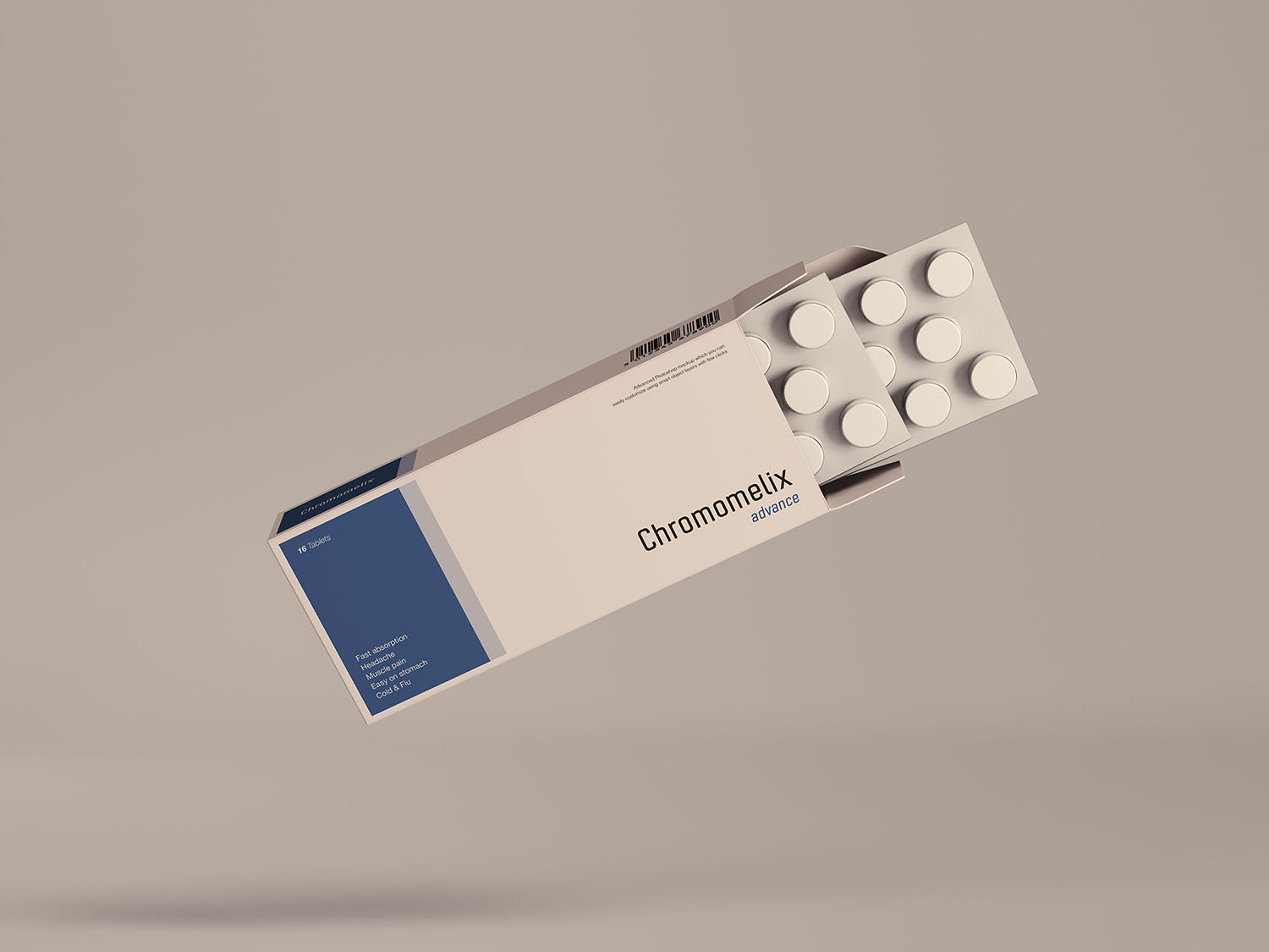 Pills Box Packaging Mockup