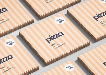 Pizza Box Mockup Free Font