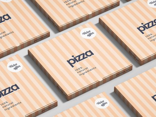 Pizza Box Mockup Free Font