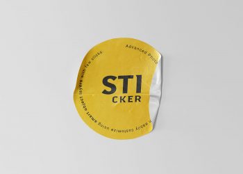 Simple Sticker Mockup