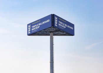 Triple Billboard Mockup