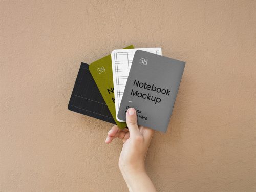 A5 Notebook Cover Mockup