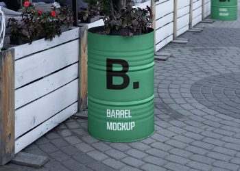 Barrel Free Mockup