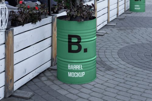 Barrel Free Mockup