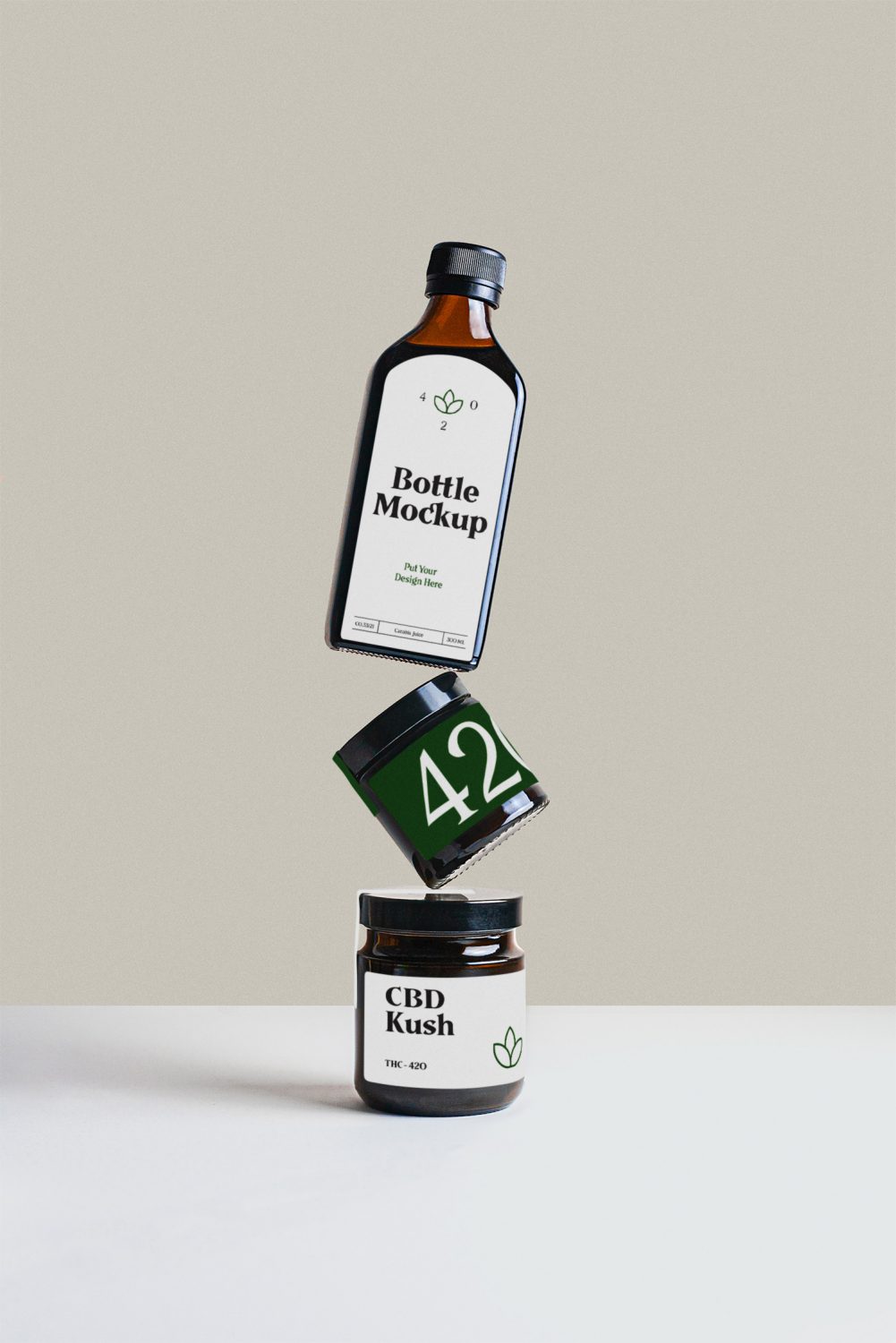 Bottle & Jar Mockup