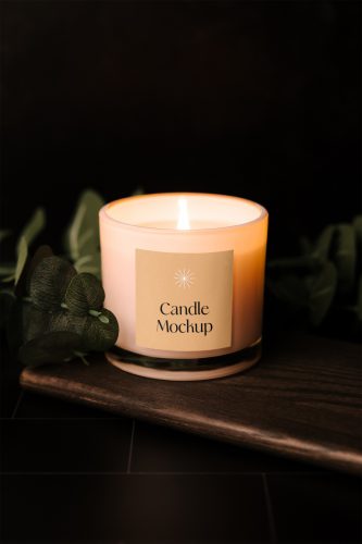 Branded Candle Mockup