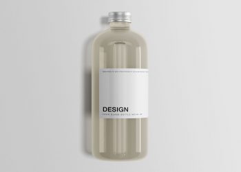 Classic Glass Bottle Mockup