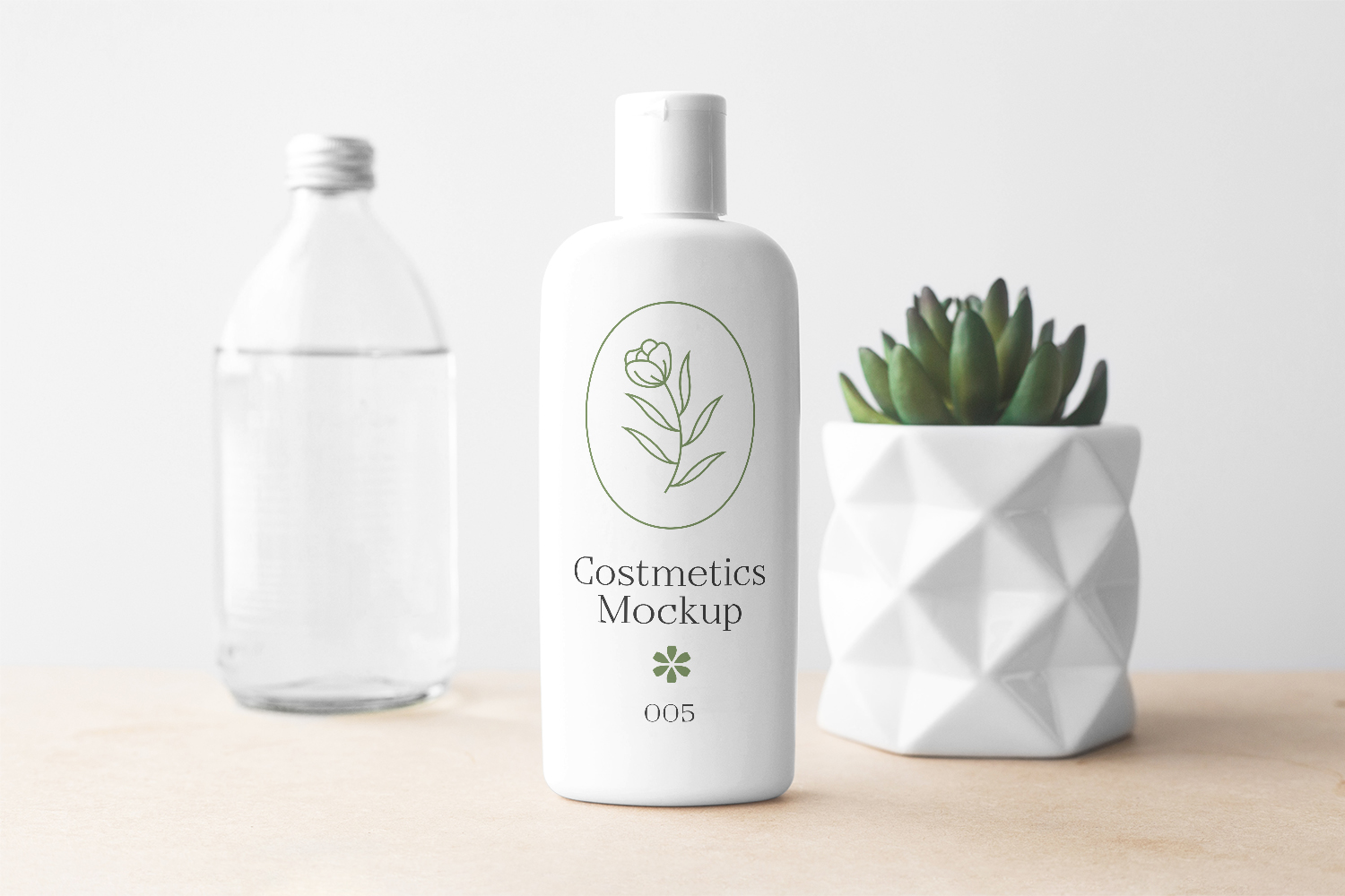 Cosmetics Bottle PSD Mockup