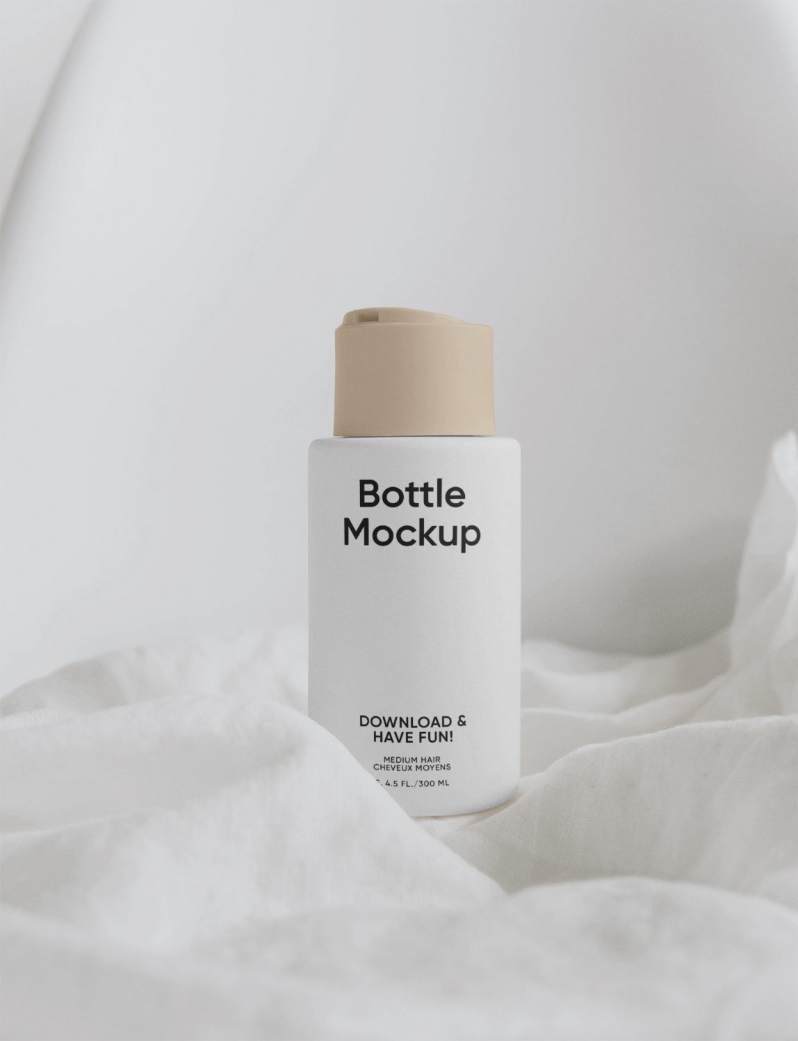 Creme Bottle PSD Mockup