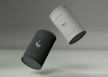 Cylinder Package Mockup