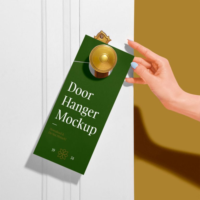 Door Hanger PSD Mockup