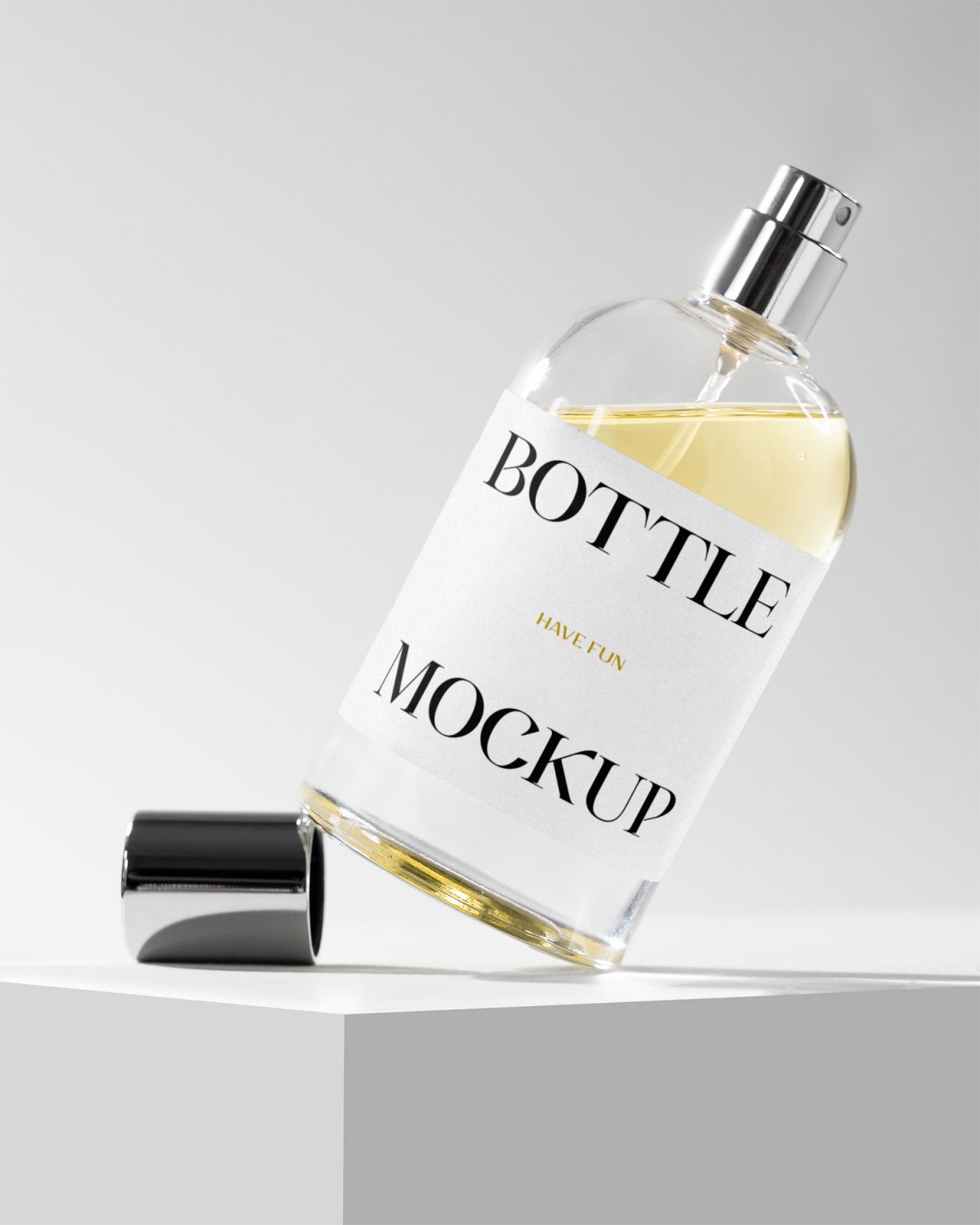 Flacon Bottle Mockup