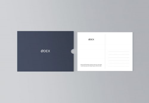 Flat Postcard Mockup