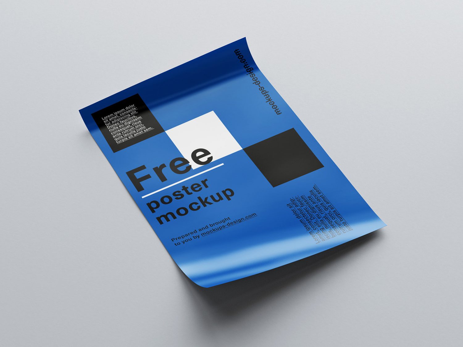 Free Rolled Poster Mockup