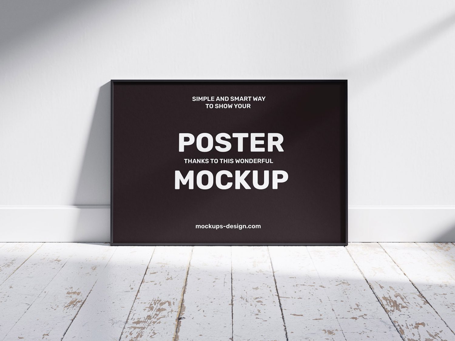 Horizontal Poster Frame Mockup