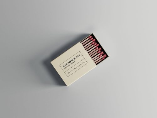 Matchstick Box Mockup