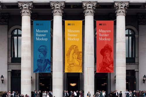 Museum Banners Mockup