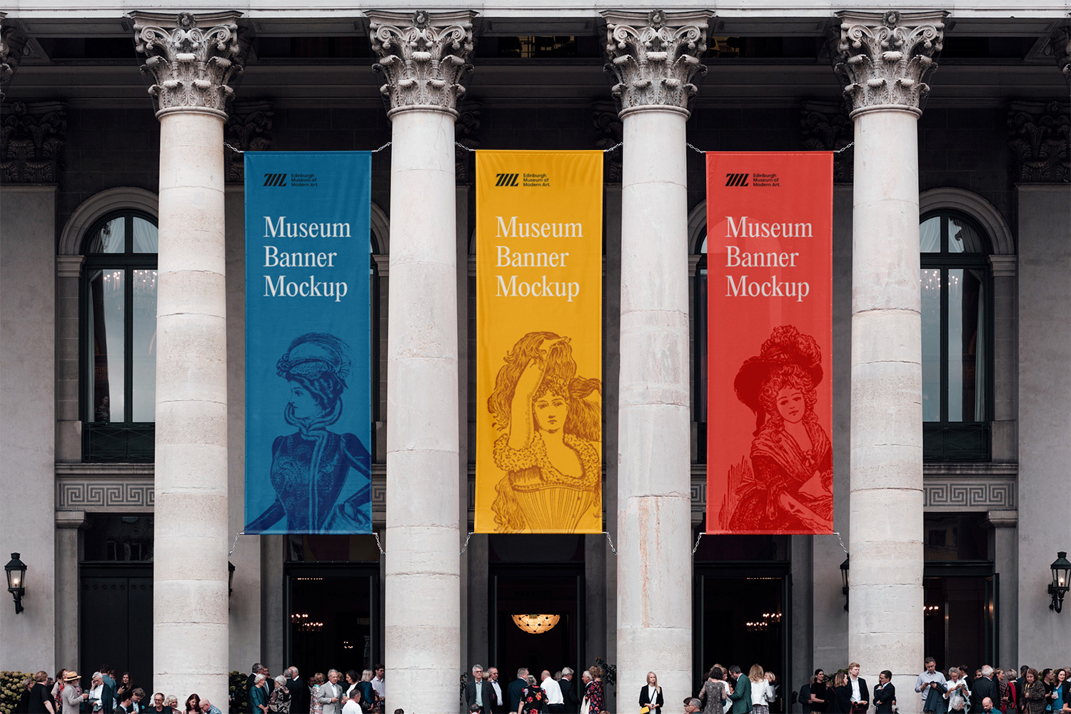 Museum Banners Mockup