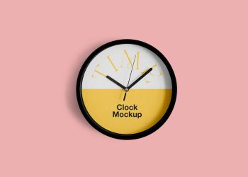 Rounded Clock Mockup