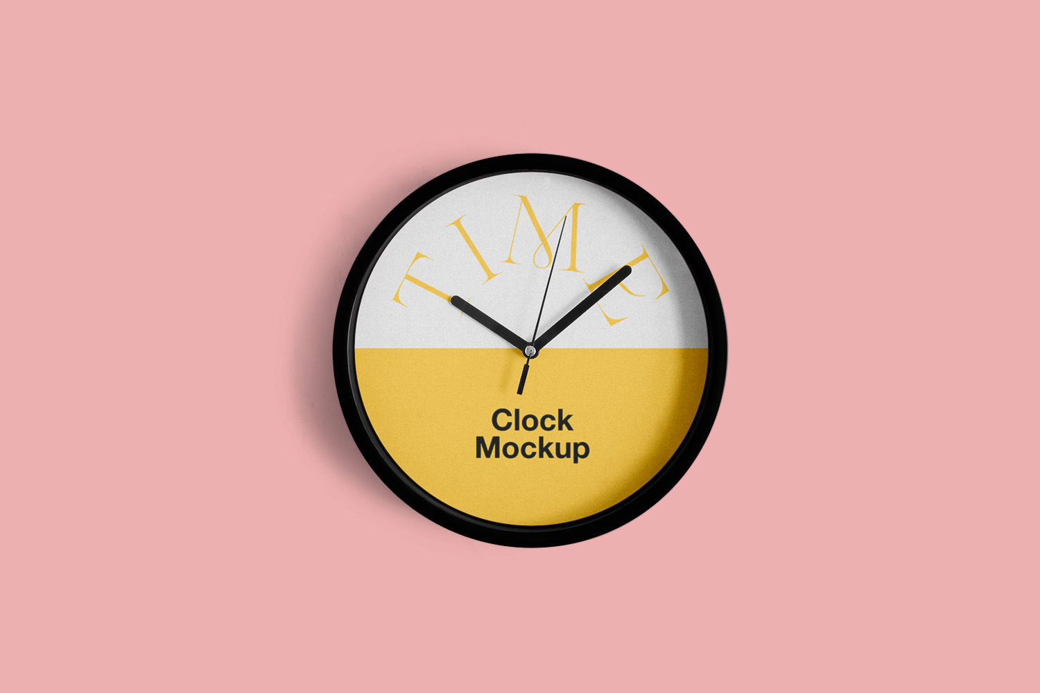 Rounded Clock Mockup