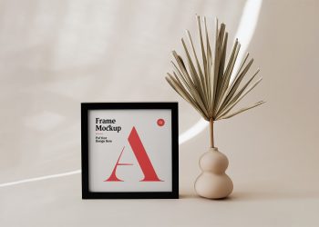 Small Poster Frame Mockup