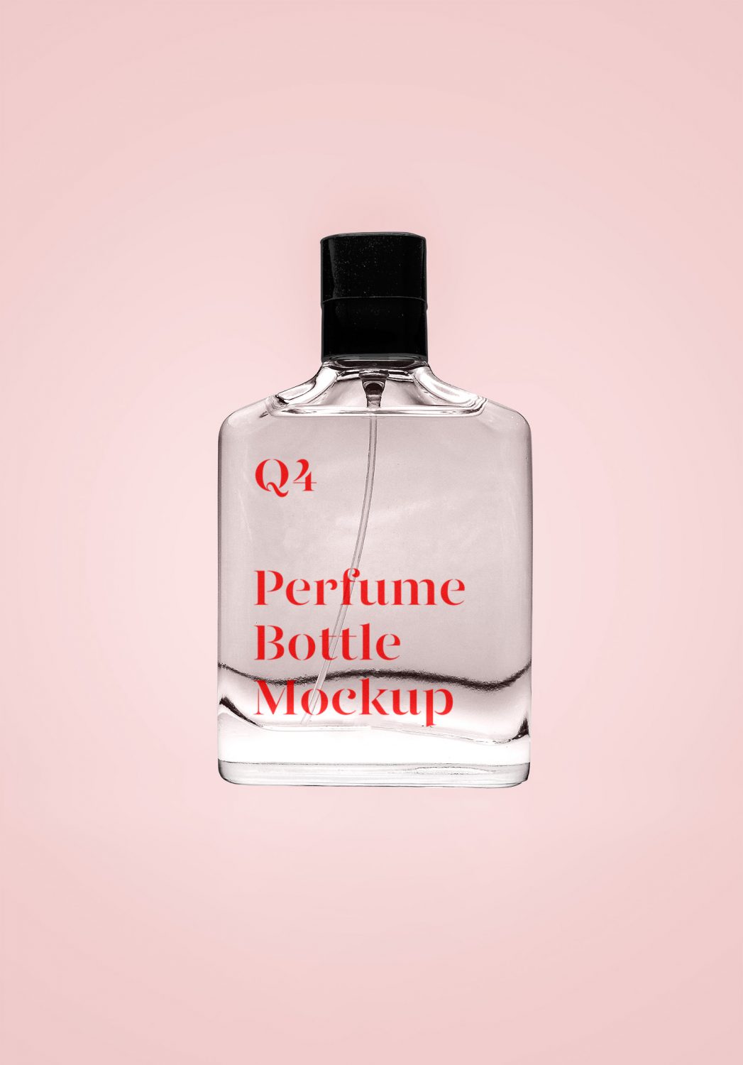 Transparent Perfume Mockup