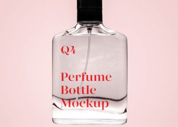 Transparent Perfume Mockup