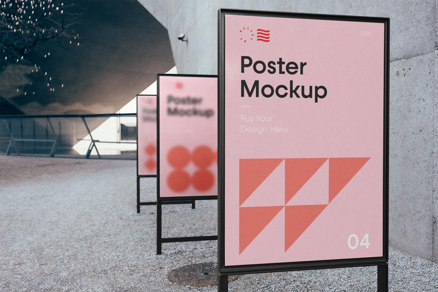 Triple Poster Mockup