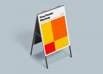 Two A-Stand Poster Mockups