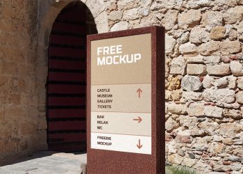 Wayfinding Sign Mockup