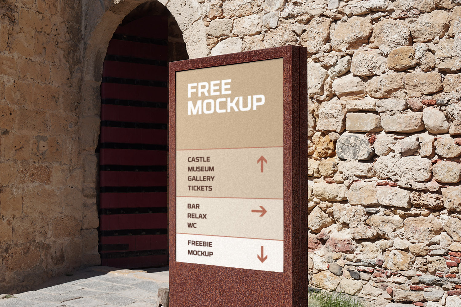 Wayfinding Sign Mockup