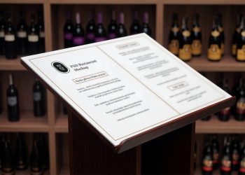 Wine Menu PSD Mockup