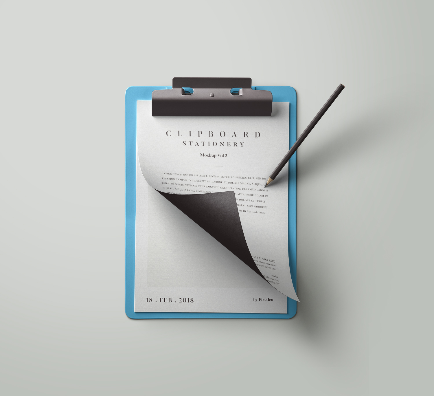 Clipboard Stationery Mockup