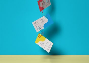 Clipped Psd Business Card Mockup