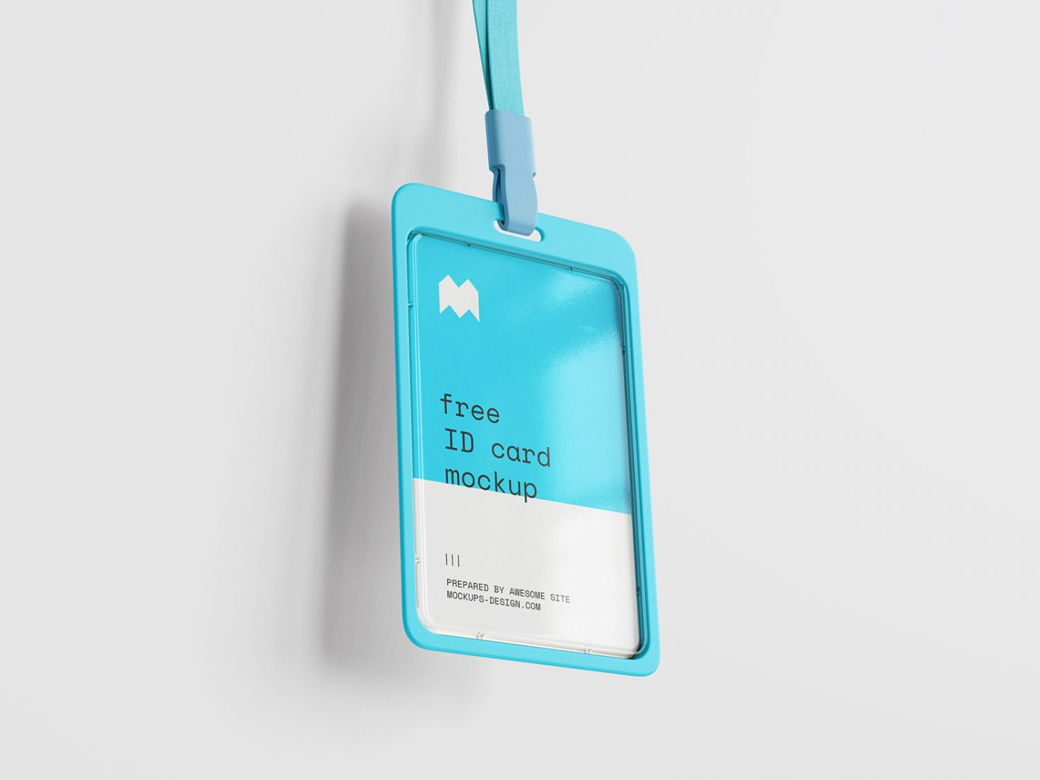 Free ID Card Holder Mockup