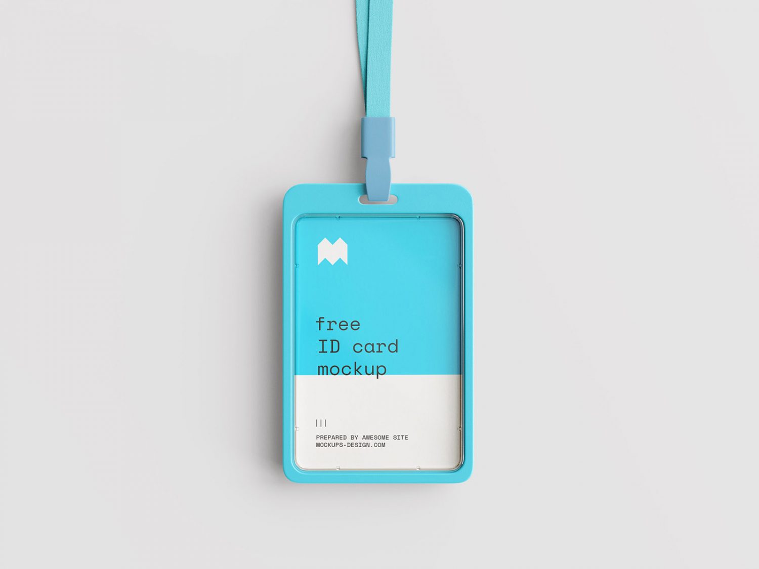 Free ID Card Holder Mockup