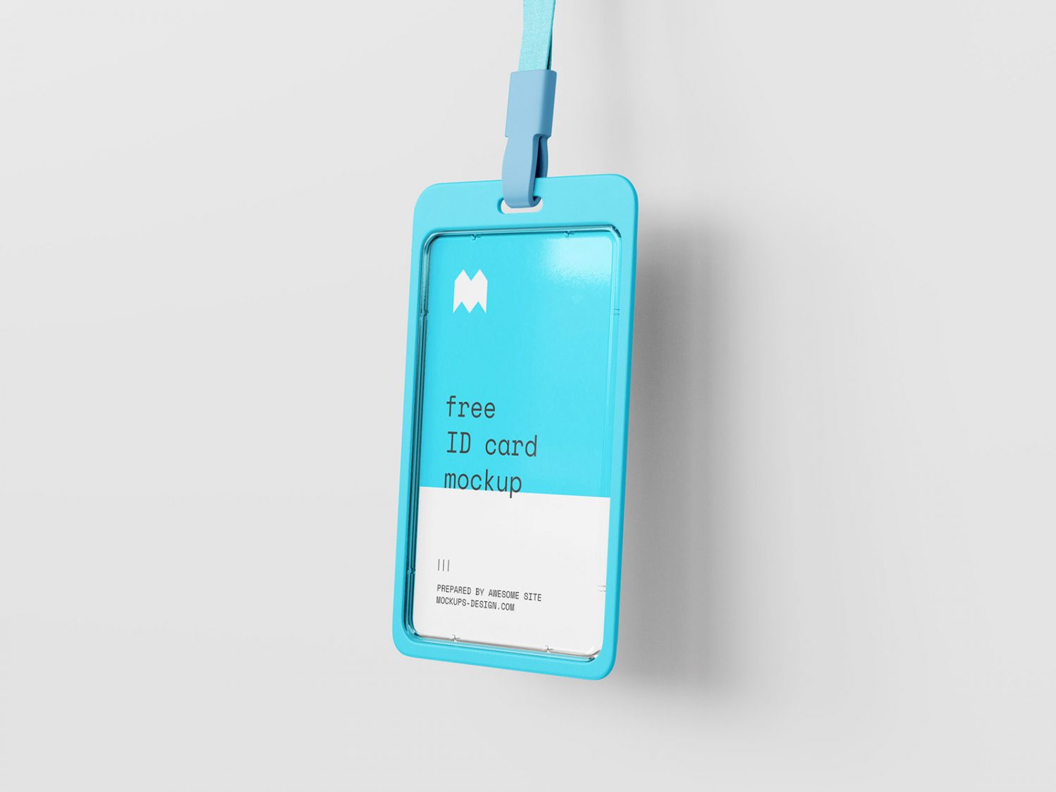 Free ID Card Holder Mockup