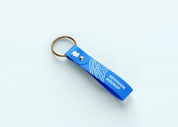 Free Strap Keychain Mockup