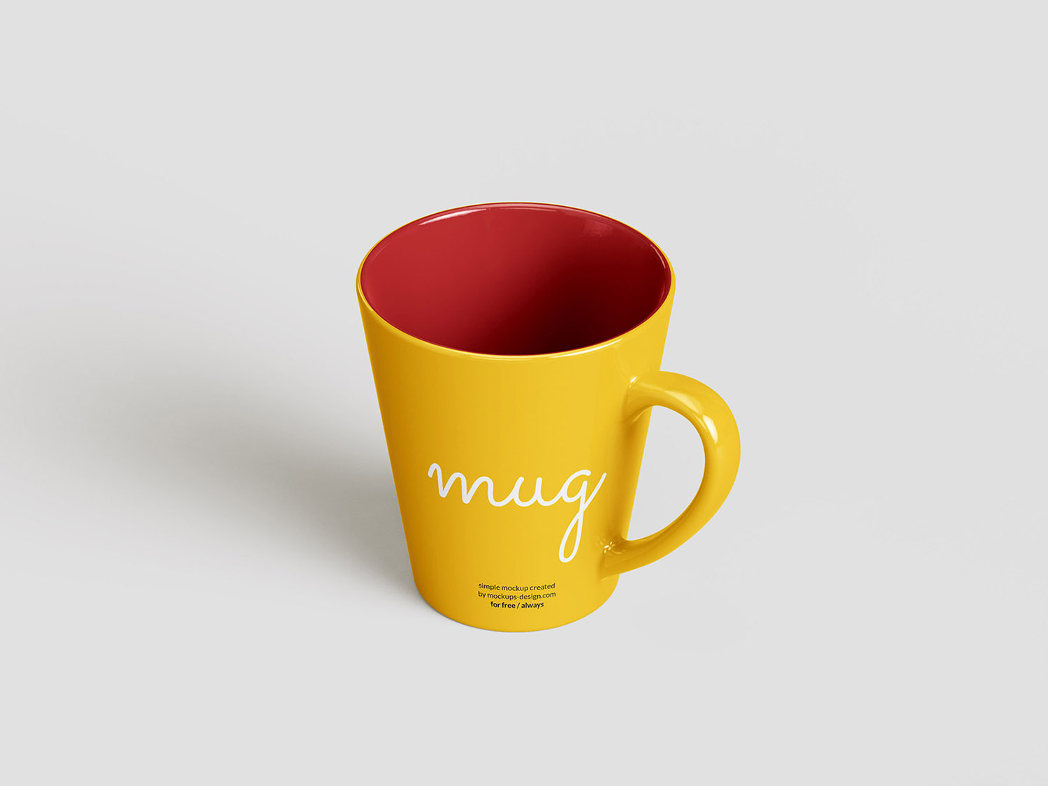 Free Tapered Mug Mockup