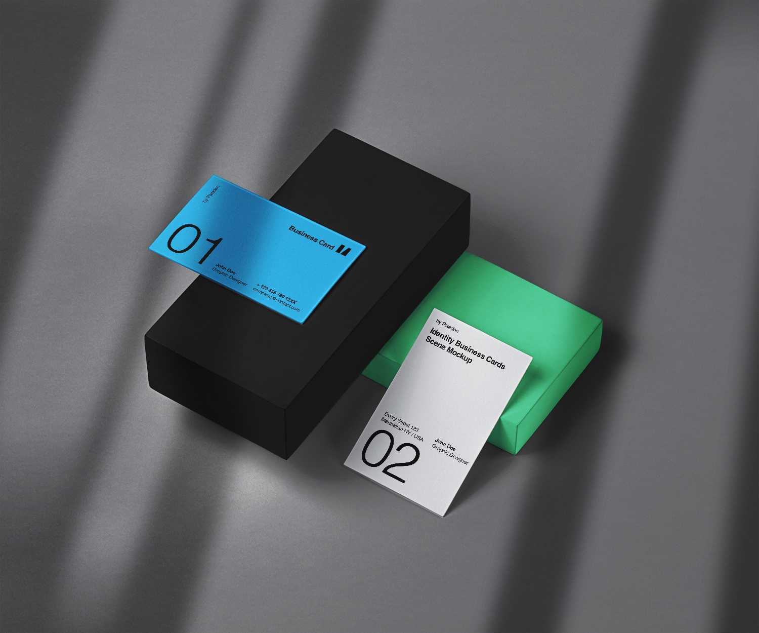 Identity Brand Psd Business Card Mockup