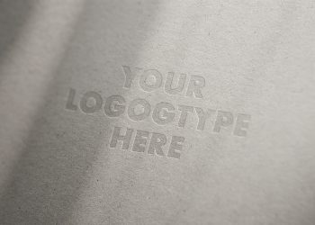 Letterpress Logo Mockup