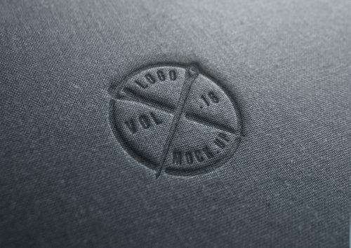 Linen Logo Mockup Template