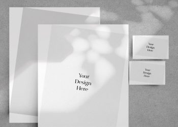 Lively Shadows Stationery Mockup